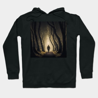 Lone Man in the Woods Hoodie